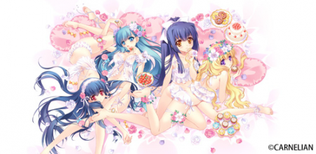 CARNELIANさんの版画、girls partyです。みんなかわいいよね！　実はこの版画、私欲しかったんだな～。